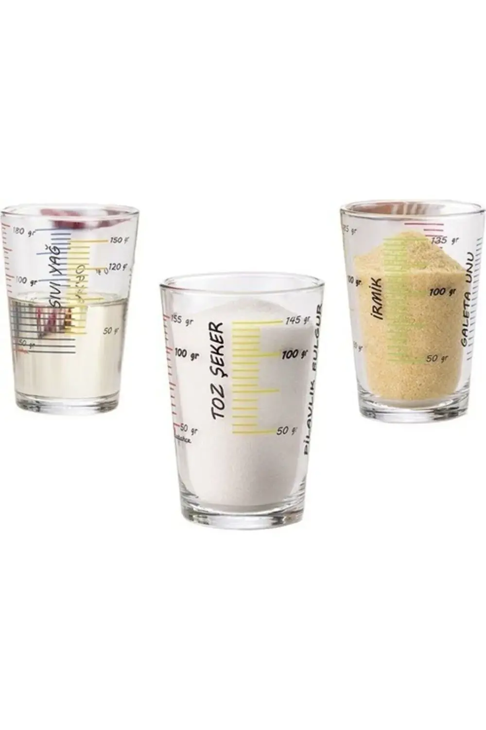 Ölçü Bardağı 3 Lü Set 200 cc