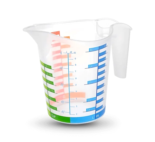 Ölçü Kabı Dereceli Renkli 1000 Ml