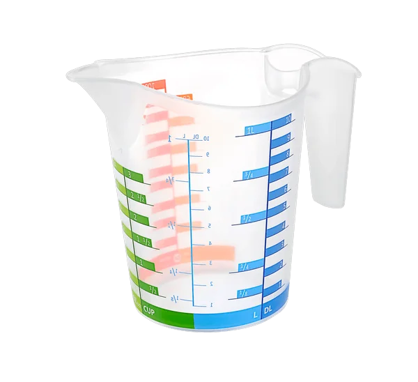 Ölçü Kabı Dereceli Renkli 1000 ML + 500 ML Set