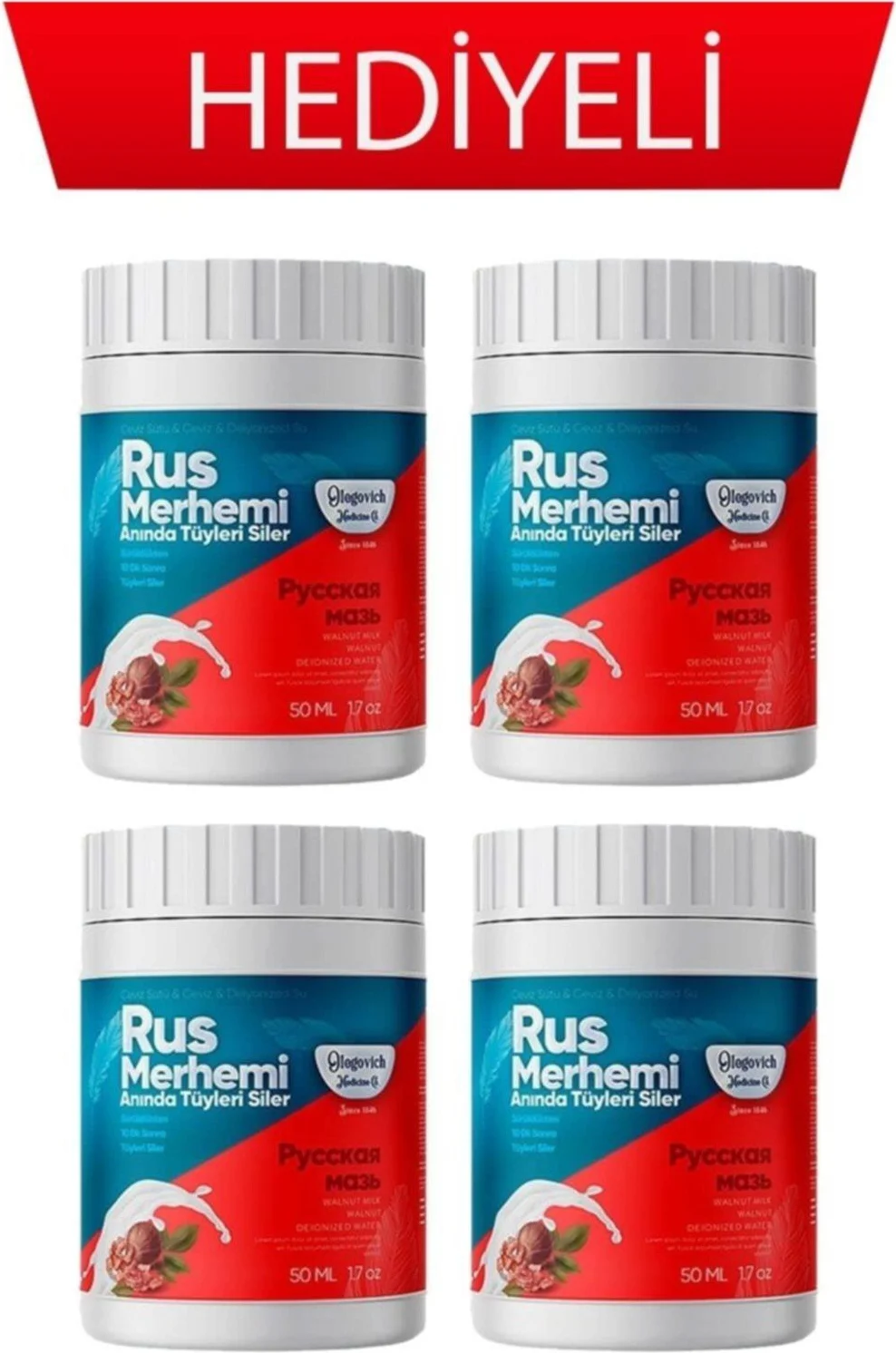 Olegovich Medicine Rus Merhemi 4 Kutu Orjinal Bandrollü - Eşsiz Formül