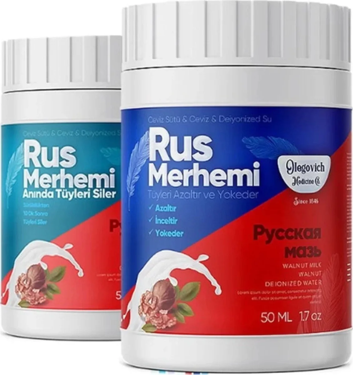 Olegovich Rus Merhemi Tüy Dökücü - Tüy Azaltıcı 50 ml 2li Set Fiyatı, Yorumları ve Özellikleri