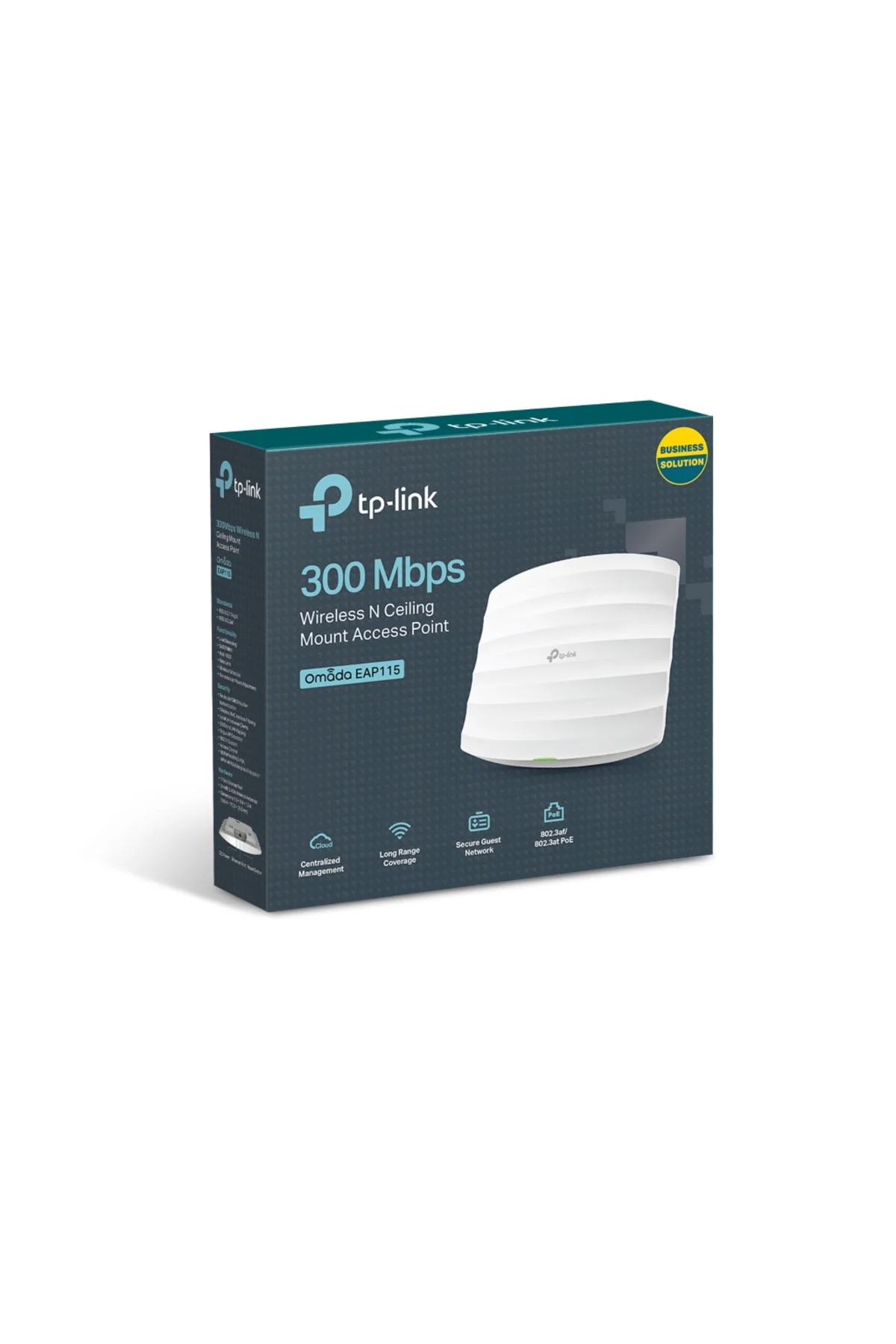 OMADA EAP115, 1Port Gigabit PoE, 300Mbps, 2,4Ghz, Aktif Poe, Tava
