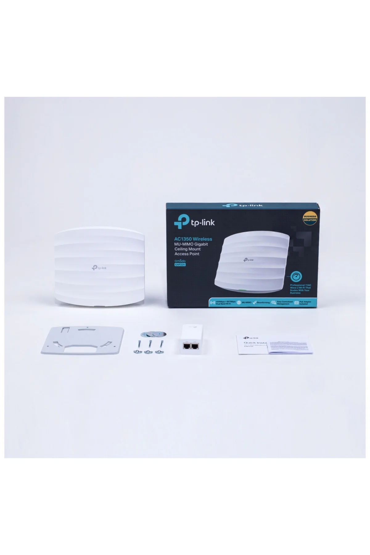OMADA EAP225, 1Port Gigabit PoE, 1350Mbps, Dual Band, Aktif Poe, 