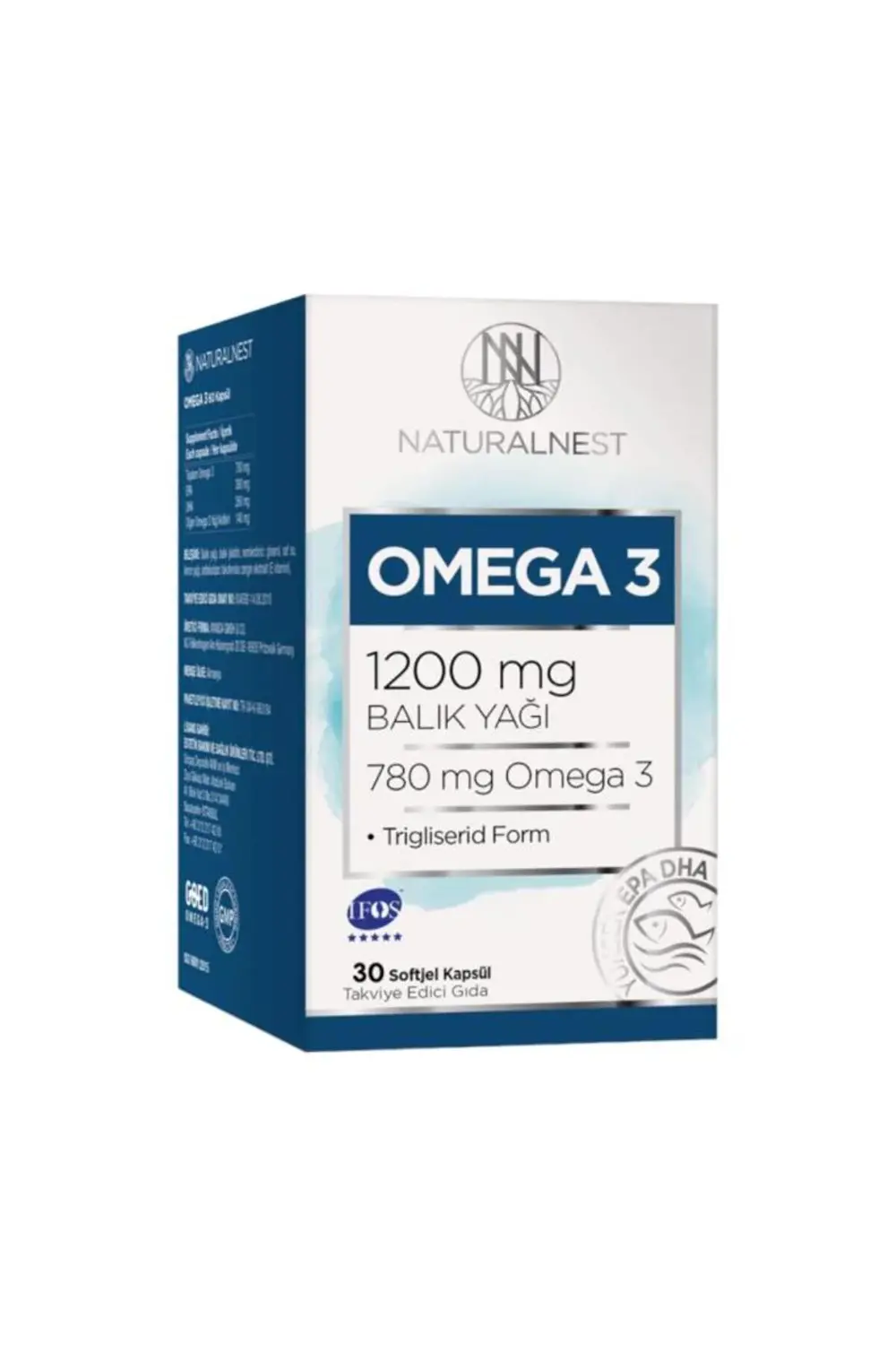 Omega 3 1200 mg 30 Kapsül