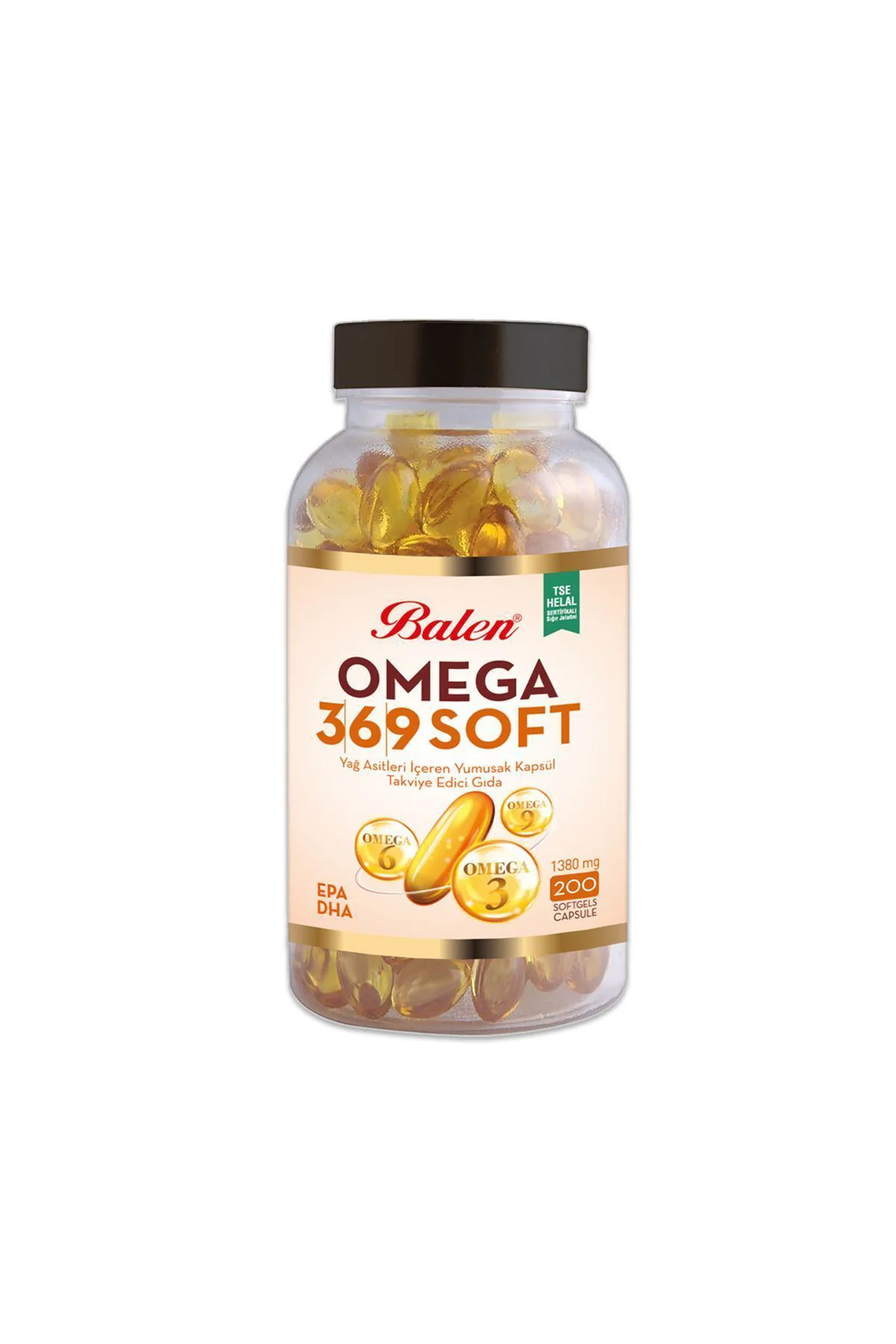 Omega 3-6-9 Soft Yağ Asitleri İçeren 1380 mg 200 Yumuşak Kapsül 2 Adet