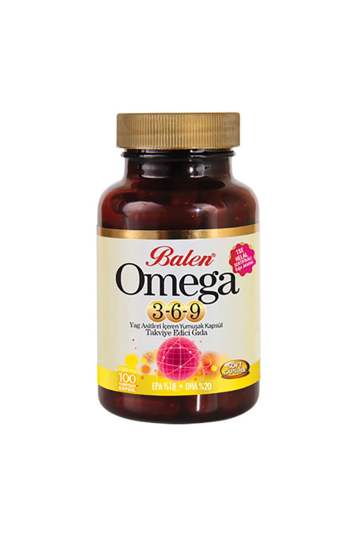 Omega 3-6-9 Yumuşak Kapsül 1585 Mg*100 Fiyatı, Yorumları ve Özellikleri
