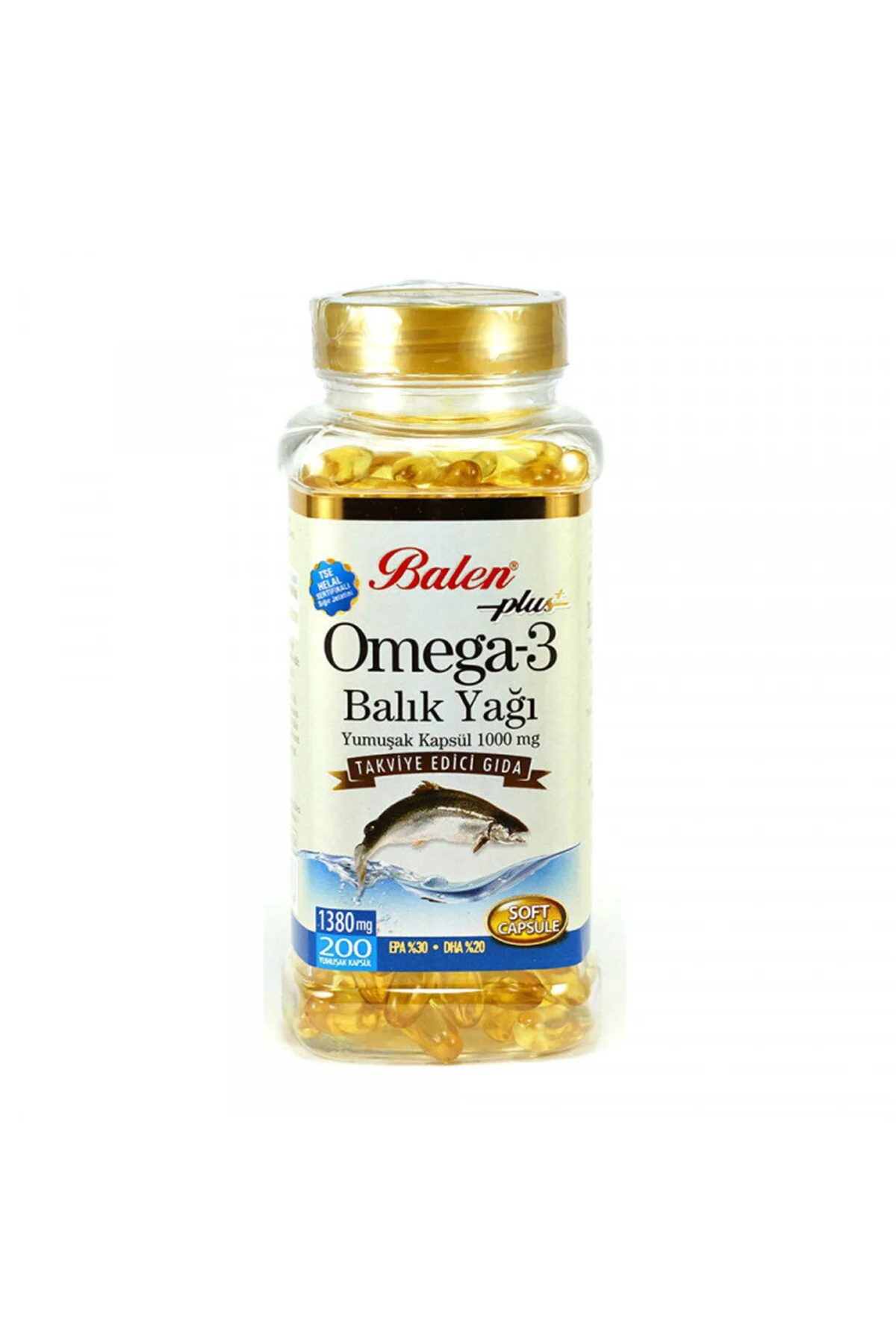 Omega 3 Balık Yağı 1380 Mg 200 Kapsül