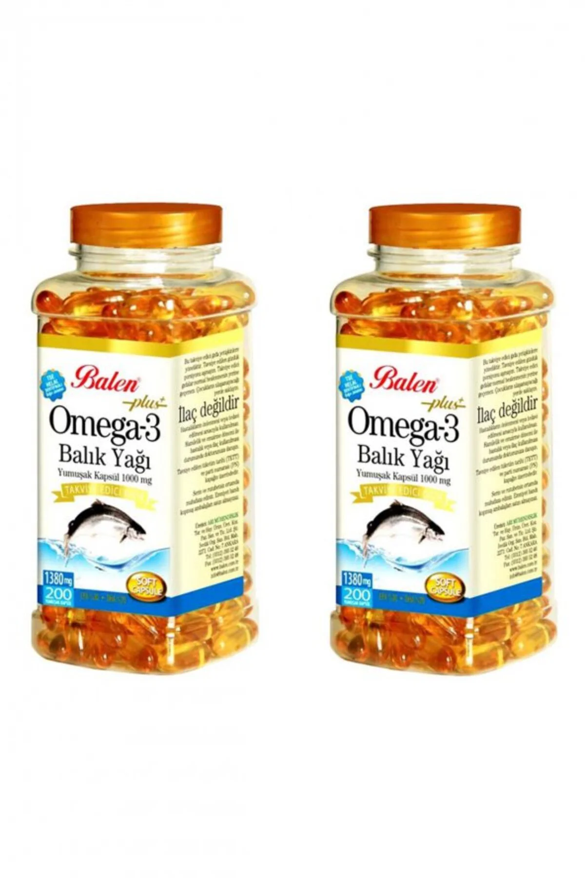 Omega 3 Balık Yağı 200 1380 Mg 2 Adet