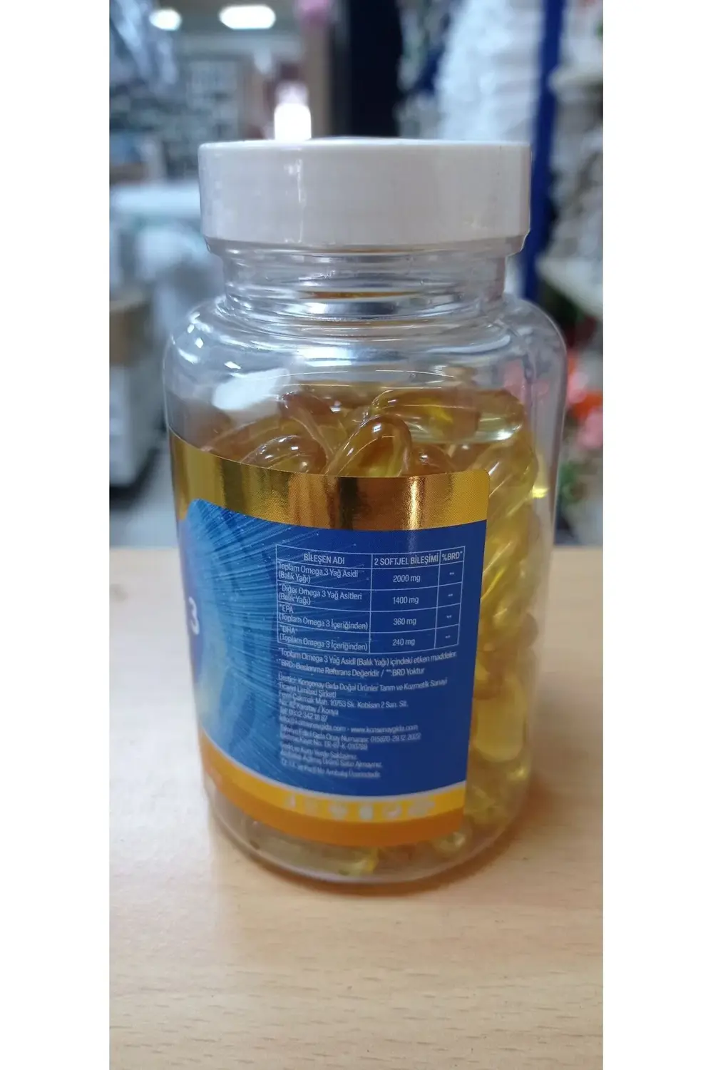 Omega 3 Balık Yağı Softgel 100 Adet
