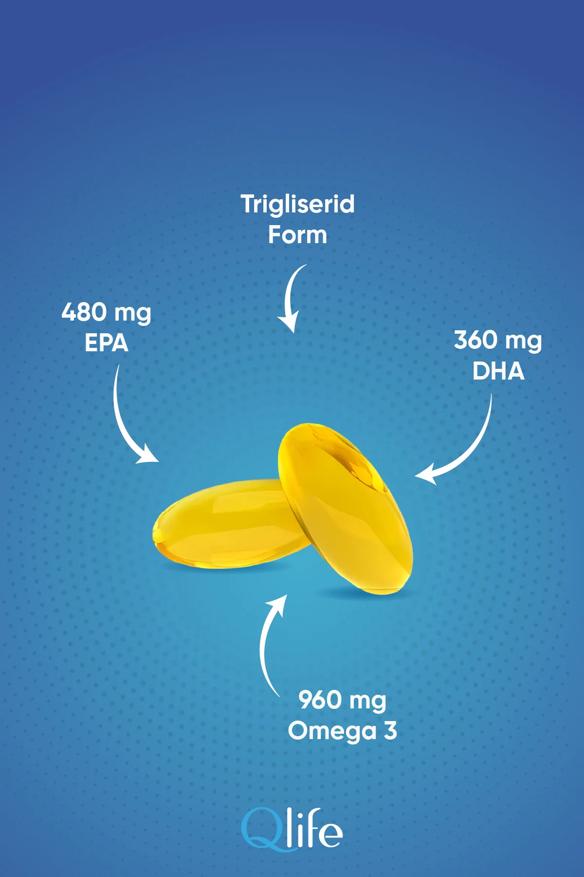 Omega 3 Balık Yağı Trigliserid Form - Yüksek EPA & DHA 1200mg 60 Softjel Kapsül