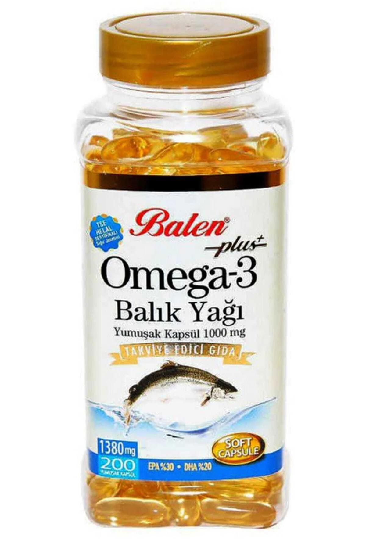Omega 3 Balık Yağı Yumuşak Kapsül 1000 Mg 200 Kapsül
