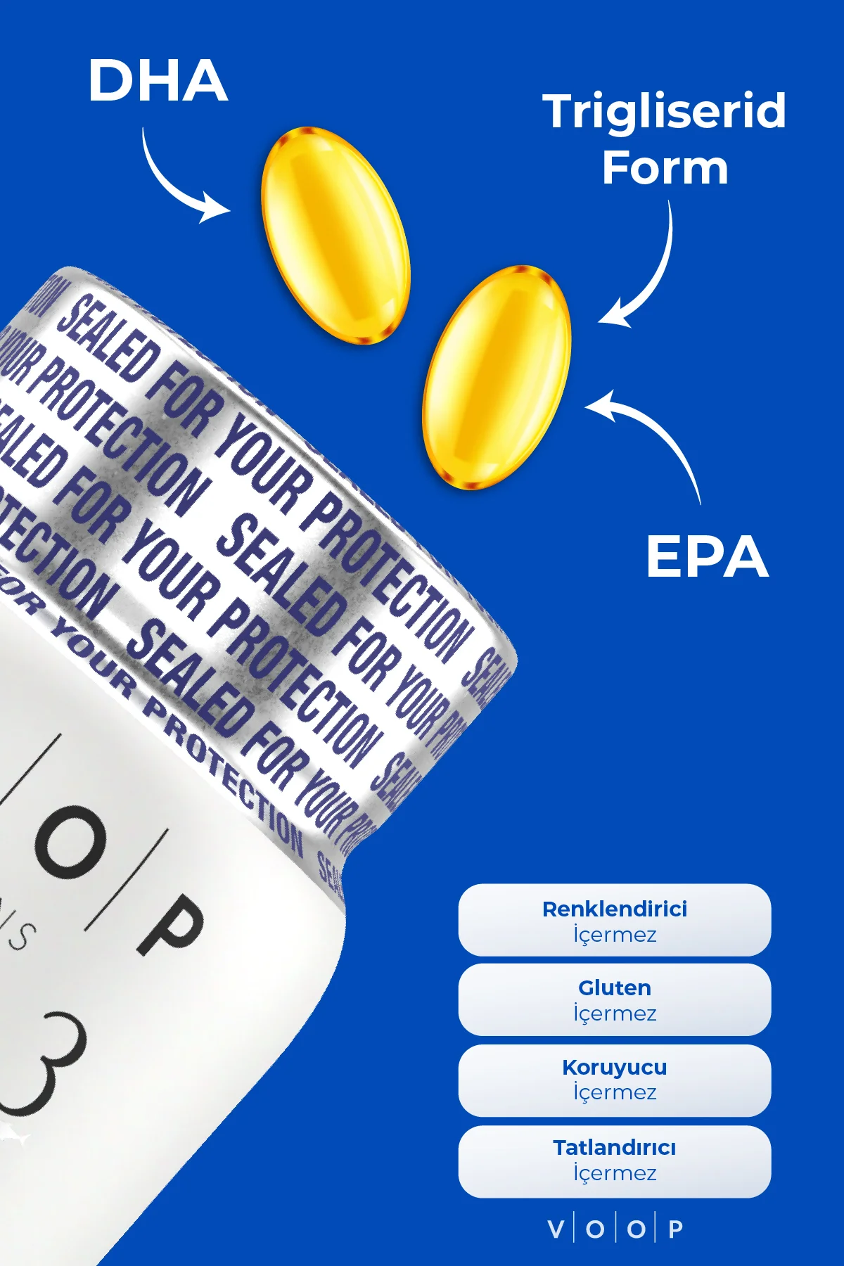 Omega 3 Balık Yağı | Yüksek EPA & DHA - 500 Mg 60 Kapsül