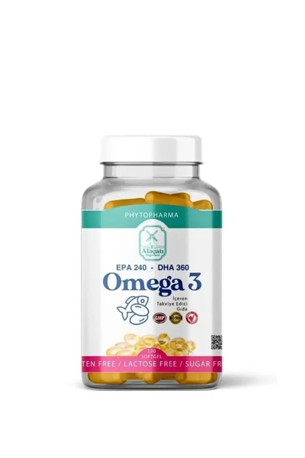 Omega 3 Epa 240 Dha 360 200 Yumuşak Kapsül Softgel 1300 Mg