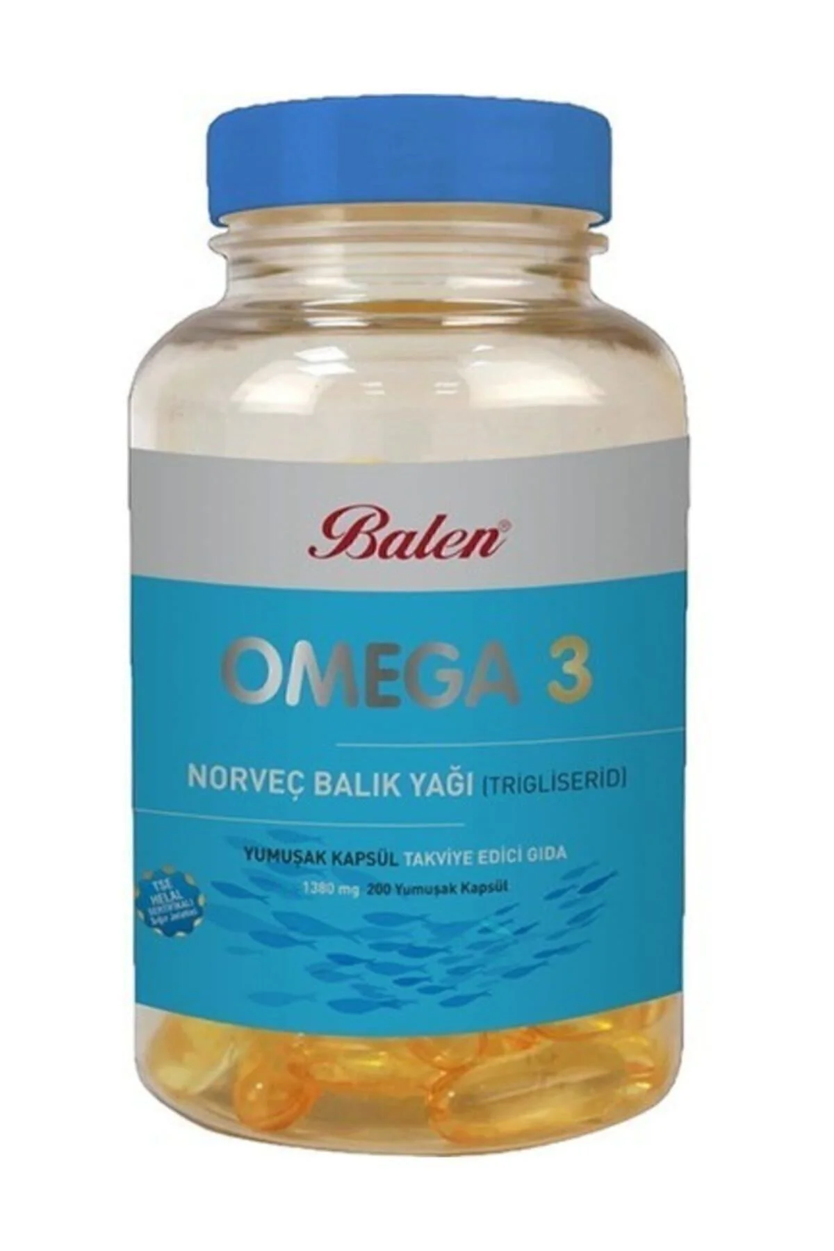 Omega 3 Norveç Balık Yağı 200 Kapsül X 1380 Mg Fiyatı, Yorumları ve Özellikleri