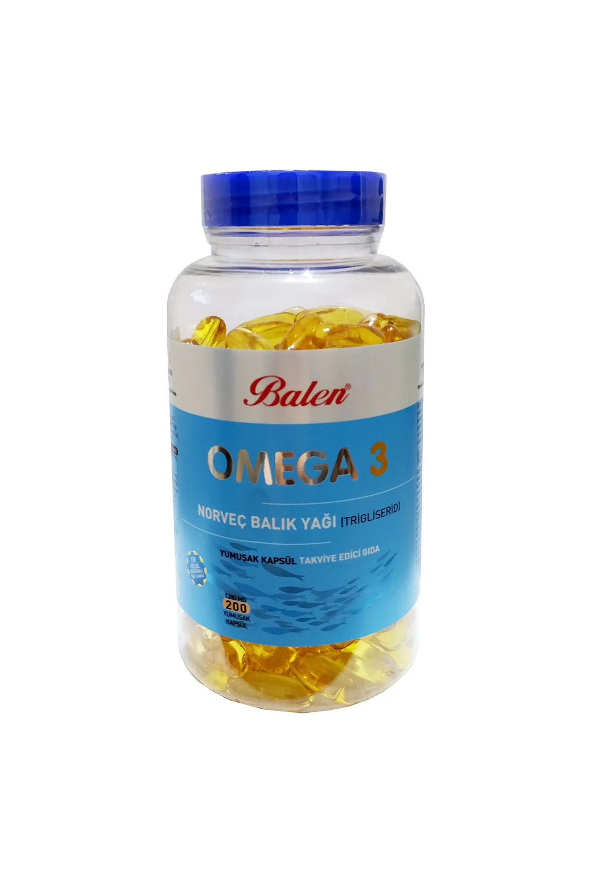 Omega 3 Norveç Balık Yağı İçeren 200 Kapsül (1380 MG - Form)