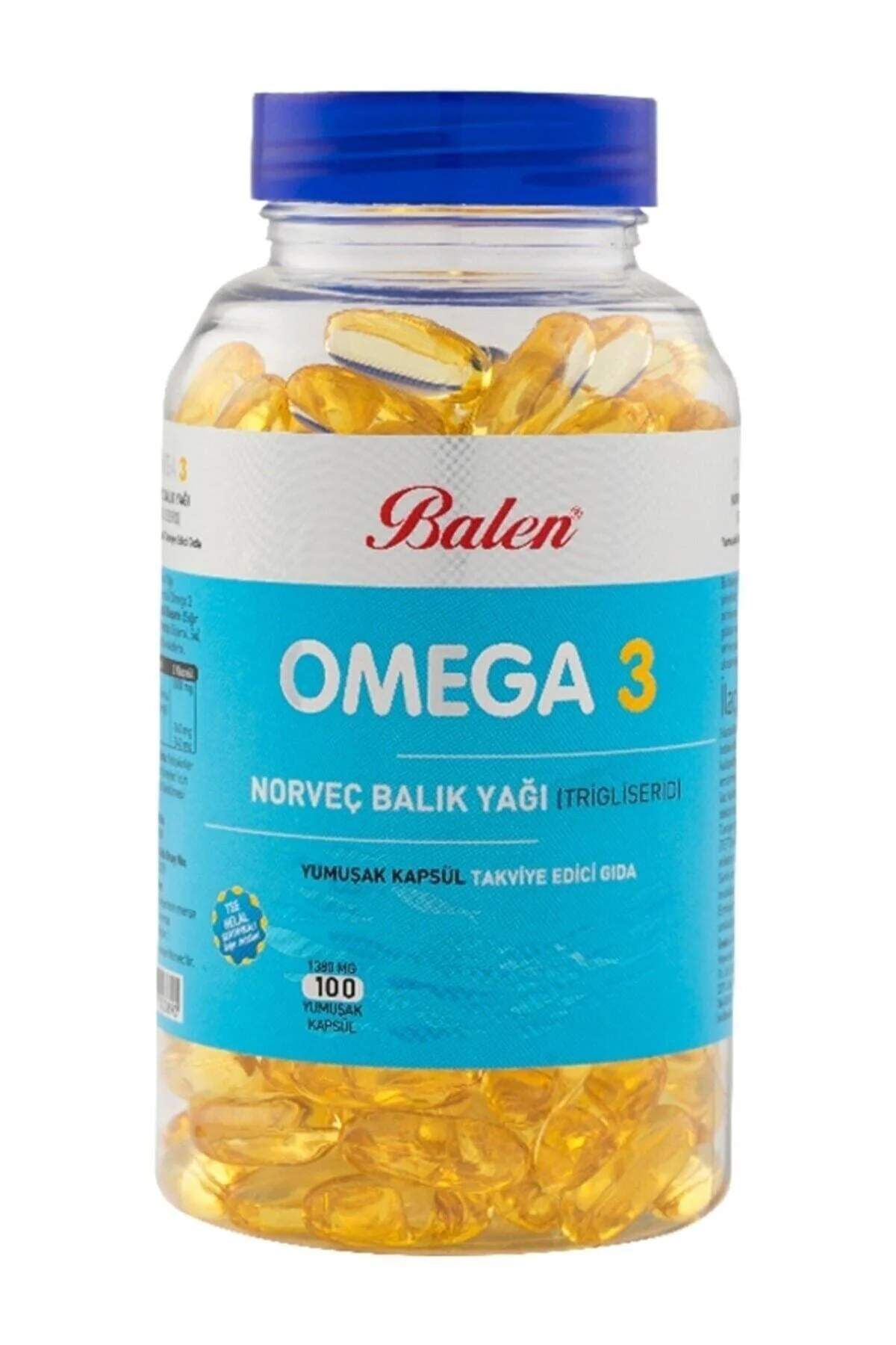 Omega 3 Norveç Balık Yağı (trigliserid) 1380 Mg*100 Kapsül Yumuşak Kapsül
