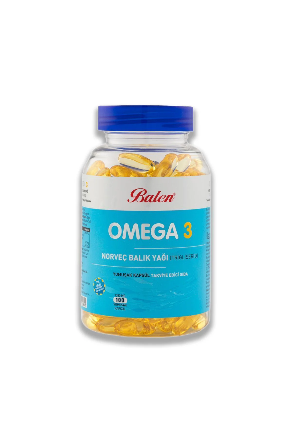 Omega 3 Norveç Balık Yağı 1380 Mg 100 Kapsül X 2 Adet