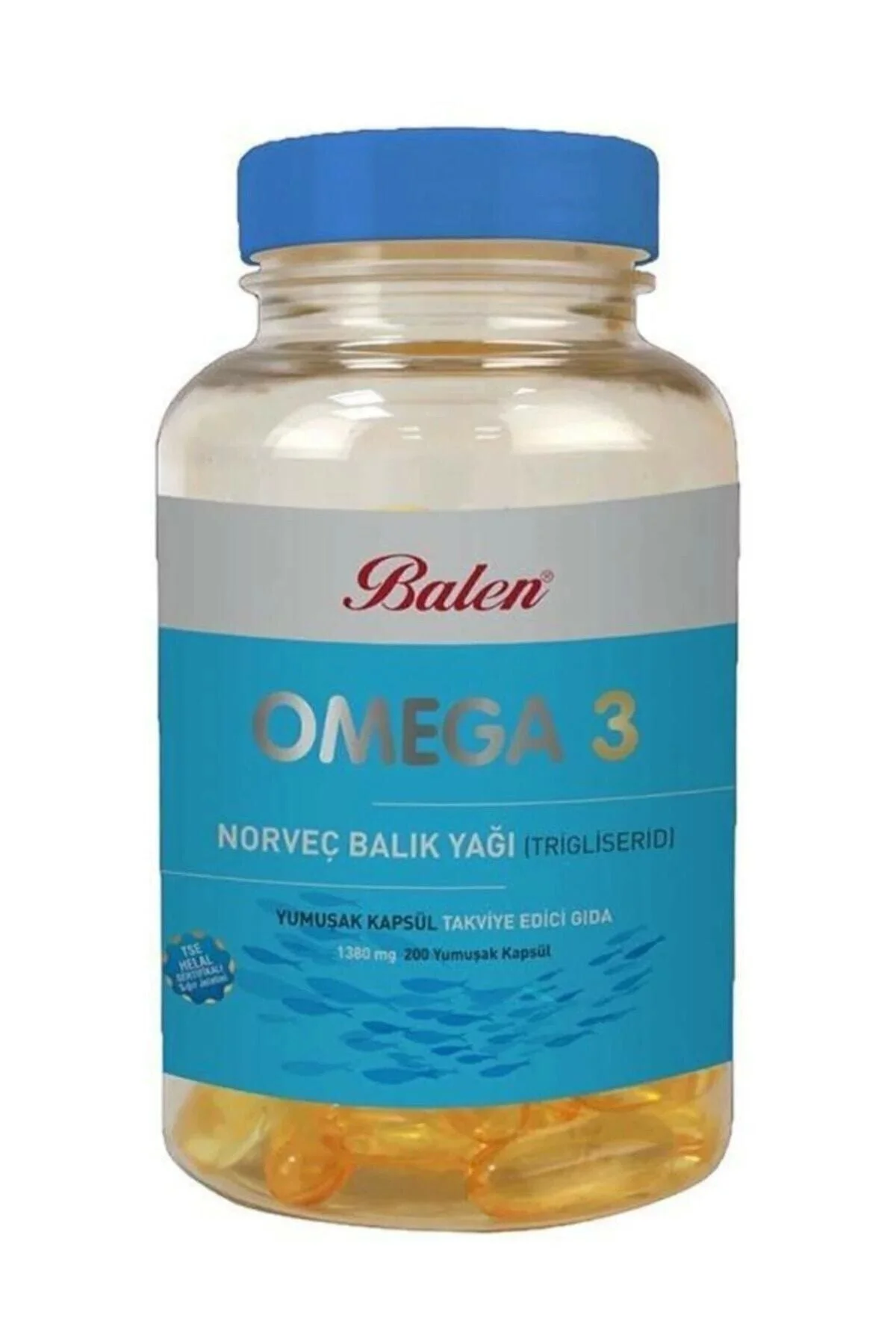 Omega 3 Norveç Balık Yağı 200 Kapsül X 1380 Mg