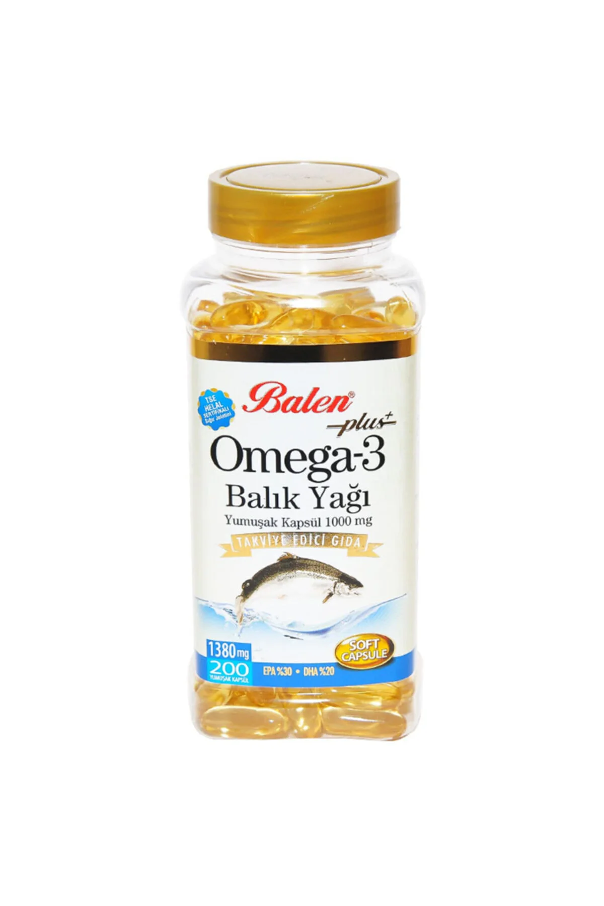 Omega 3 Plus+ Balık Yağı Yumuşak 200 Kapsül