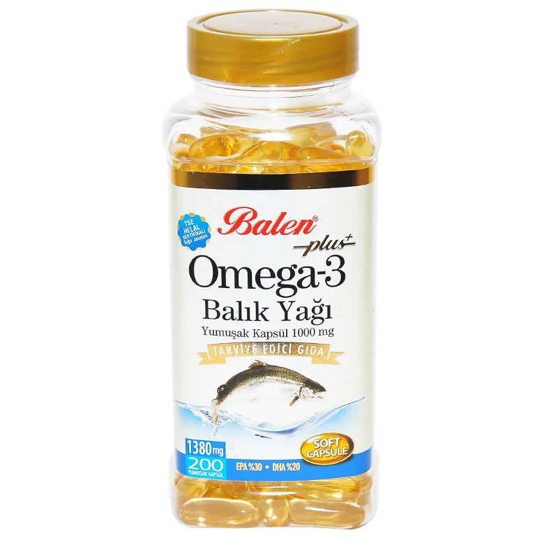 Omega 3 Plus+ Balık Yağı Yumuşak 200 Kapsül - Kalp ve Beyin Sağlığı İçin Güçlü Destek Fiyatı, Yorumları ve Özellikleri