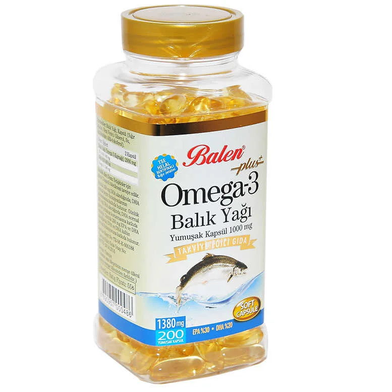 Omega 3 Plus+ Balık Yağı Yumuşak 200 Kapsül - Kalp ve Beyin Sağlığı İçin Güçlü Destek Fiyatı, Yorumları ve Özellikleri