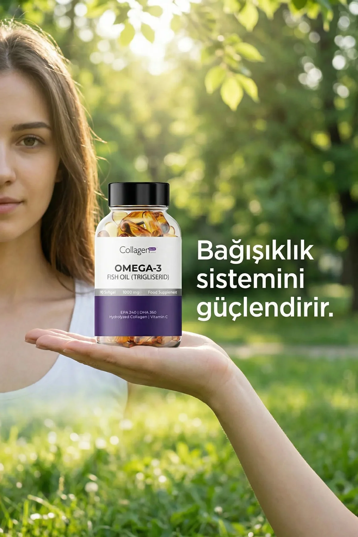 Omega-3 Premium Fish Oil 90 Softgel X 1000mg, Balık Yağı, Hidroli