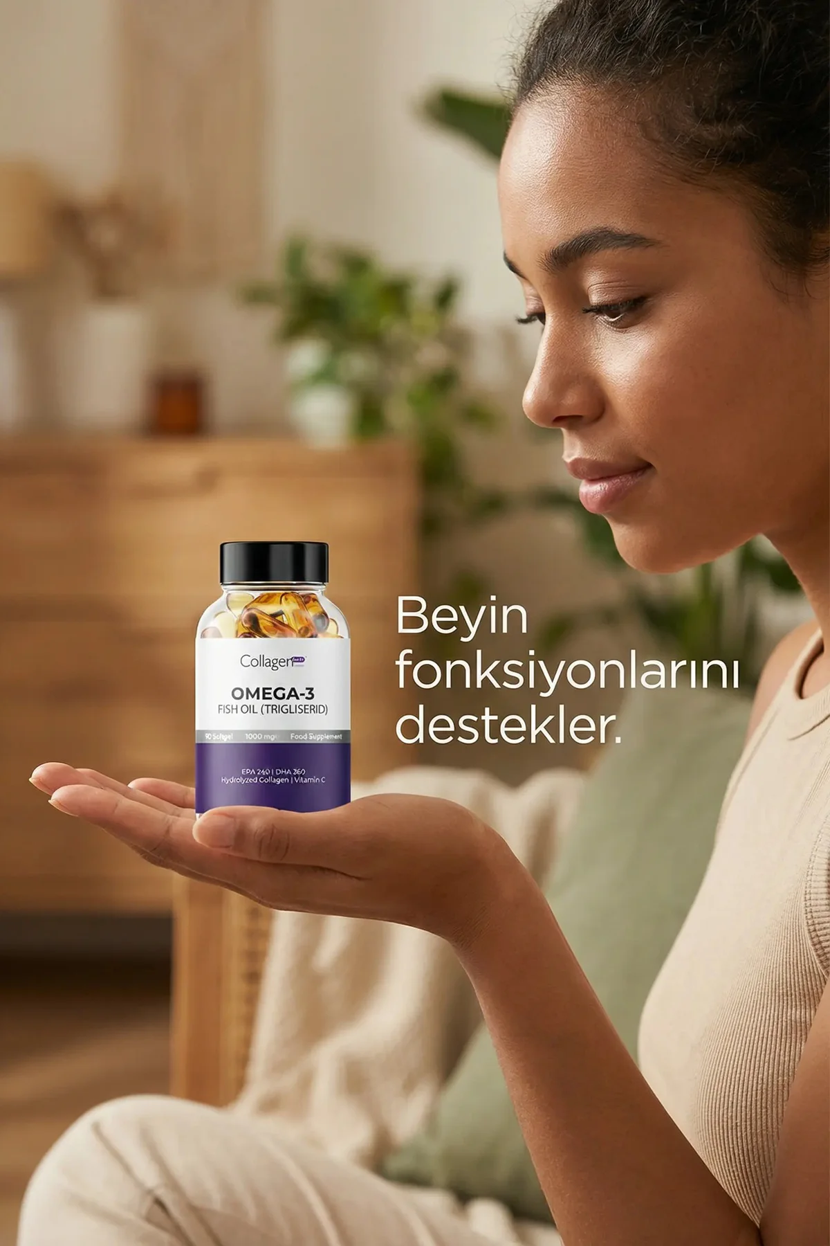 Omega-3 Premium Fish Oil 90 Softgel X 1000mg, Balık Yağı, Hidroli