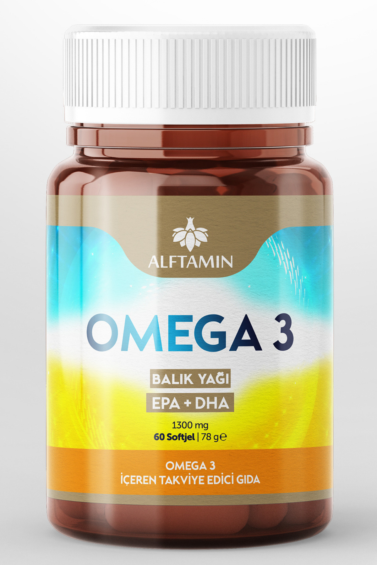 Omega 3 Premium Kalite Balık Yağı 30 Günlük Fish Oil Epa Dha 1300