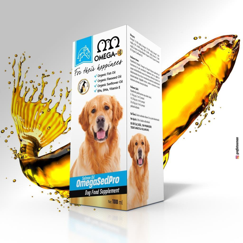 Omega  Sedpro Köpek Somon Balik Yaği 100 Ml (3-6-9 /Vit E)