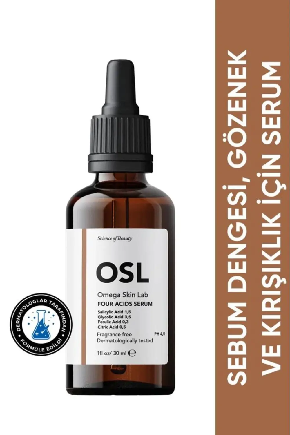 Omega Skın Lab Four Acids Serum 30 ml