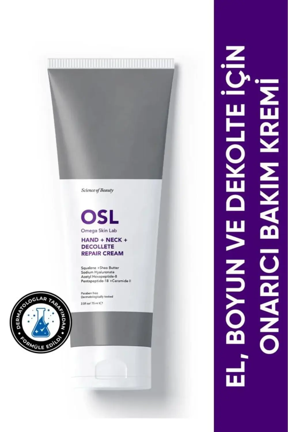 Omega Skın Lab Hand Neck Decollete Repair Cream 75 ml