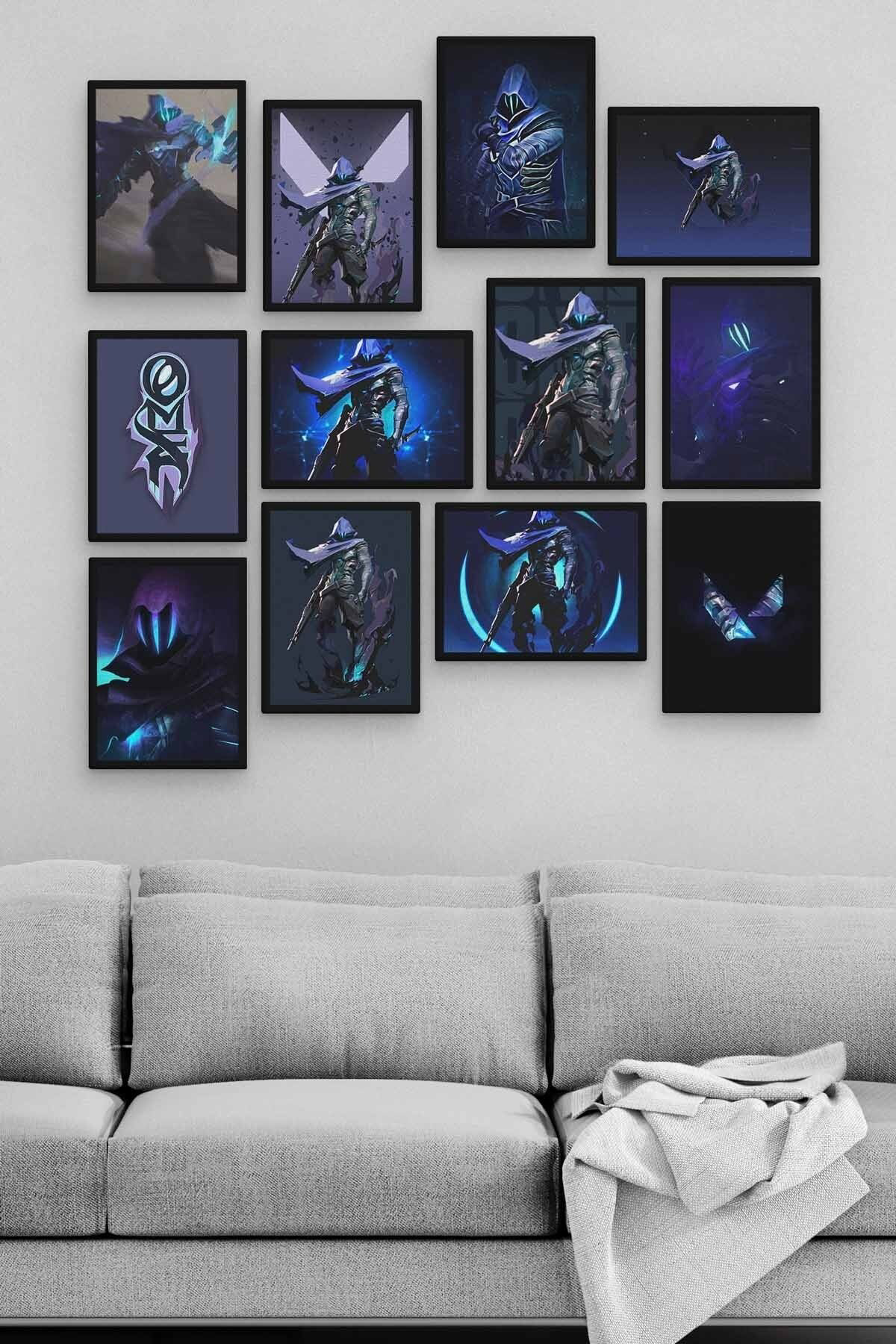 Omen 12 Parça Ahşap Mdf Tablo Zlltb351