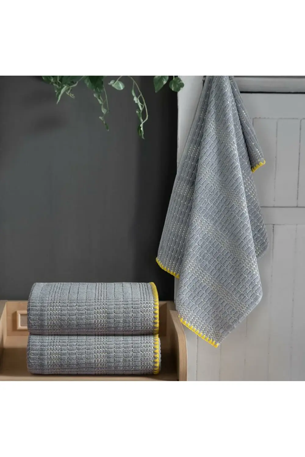 Omen 85x150 Cm Gri Banyo Havlusu