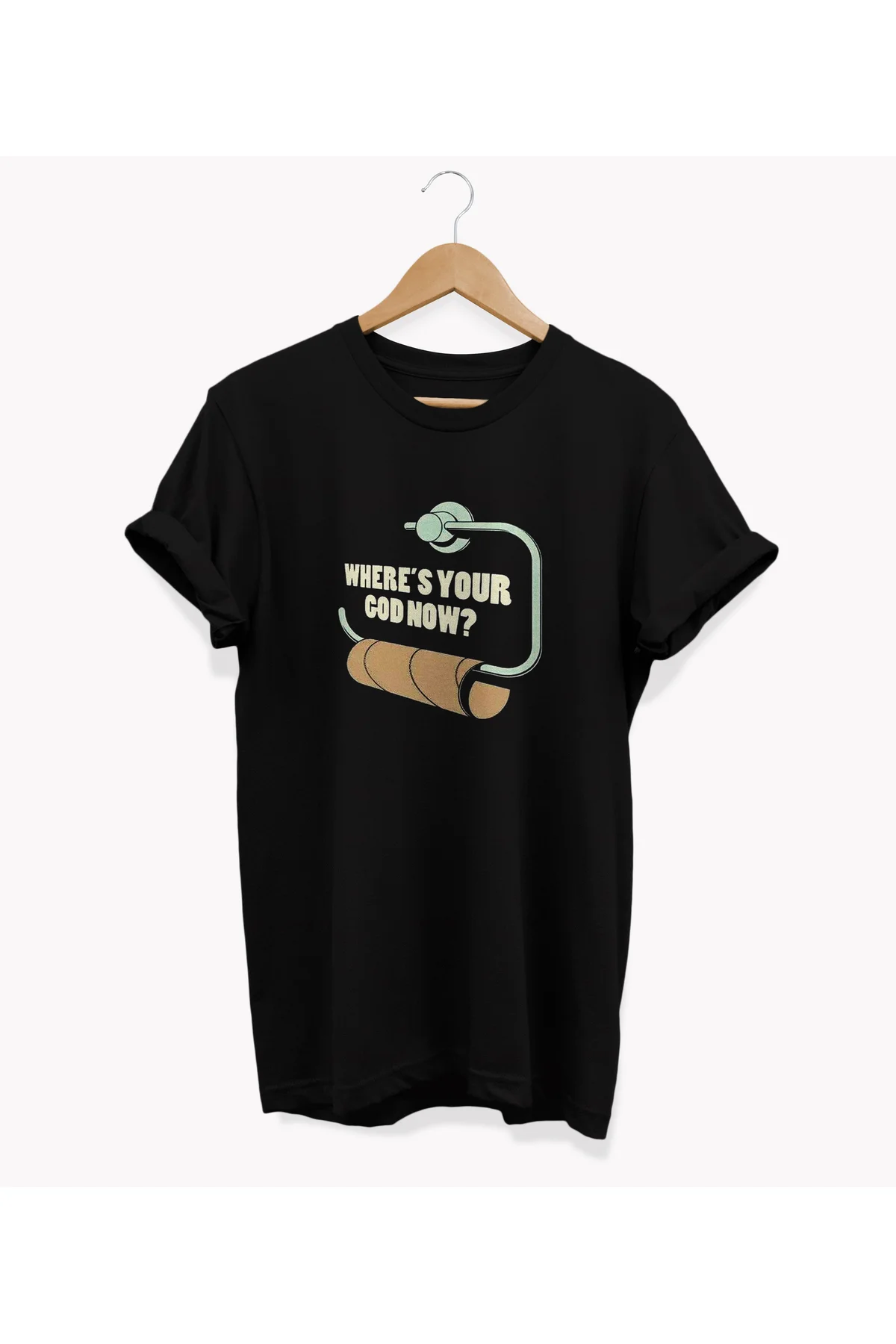 , OMG Baskılı, %100 Pamuk, Bisiklet Yaka, Oversize T-shirt, Büyük