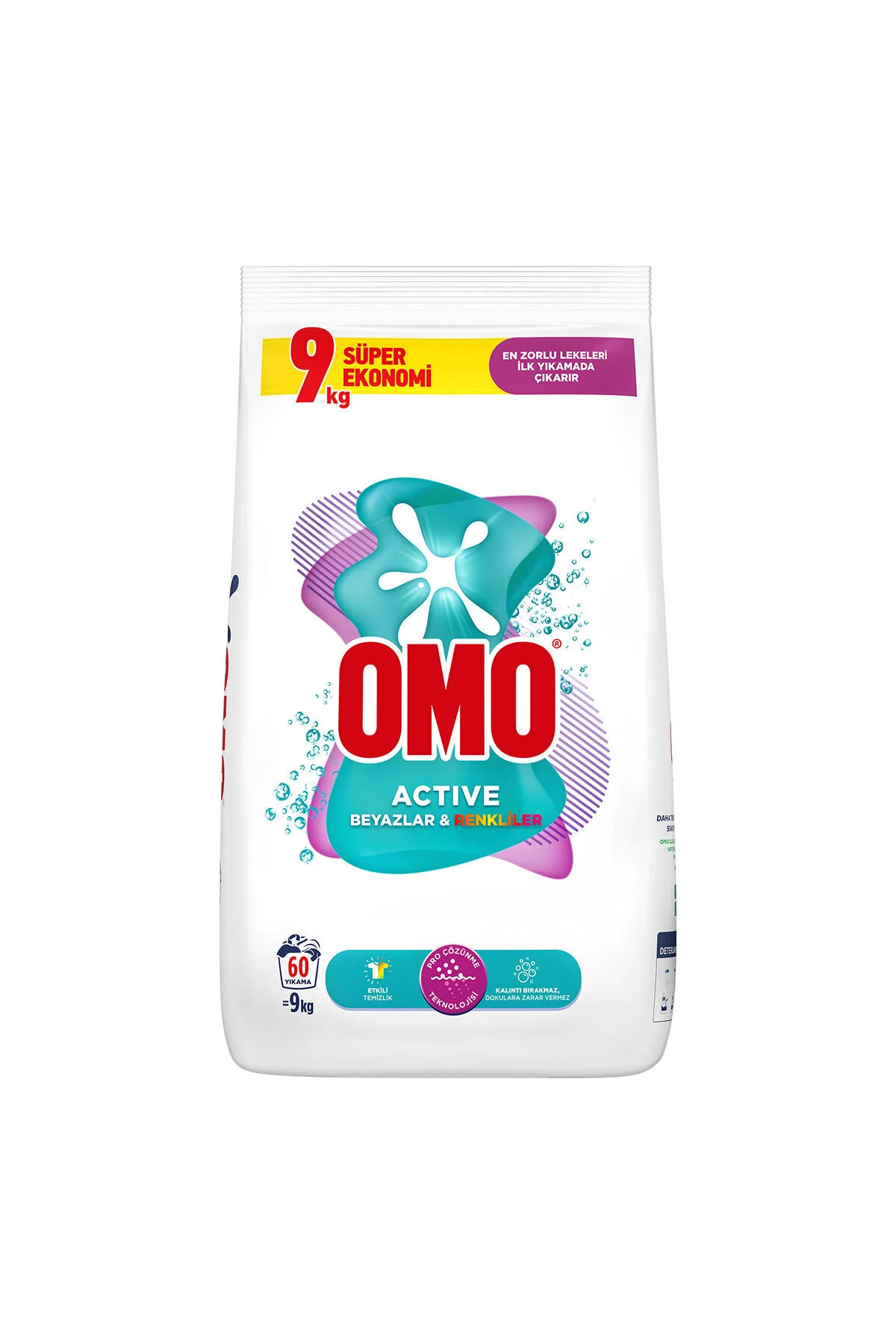 OMOActive Beyazlar & Renkliler Toz Deterjanı 9 Kg