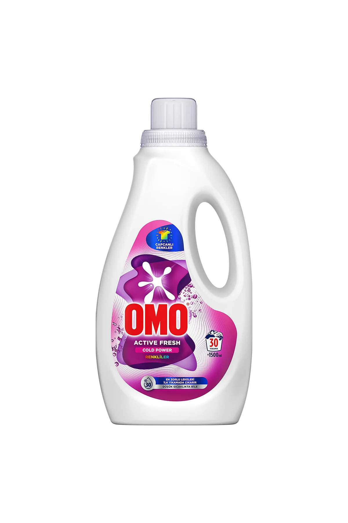 OMOActive Fresh Cold Power Renkliler için Sıvı Deterjan 1500 ml x