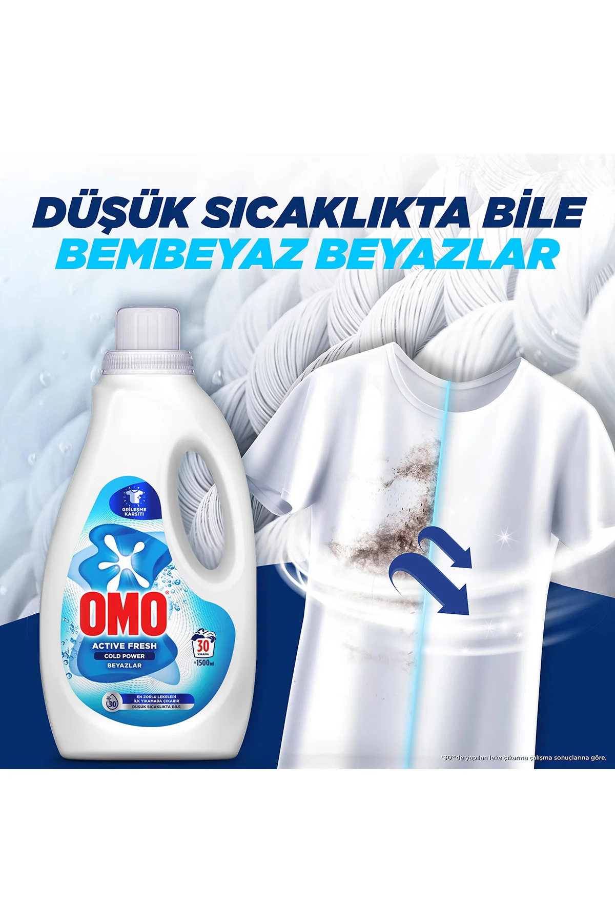 OMOActive Fresh Cold Power Beyazlar İçin Sıvı Deterjan 1500 ml x1