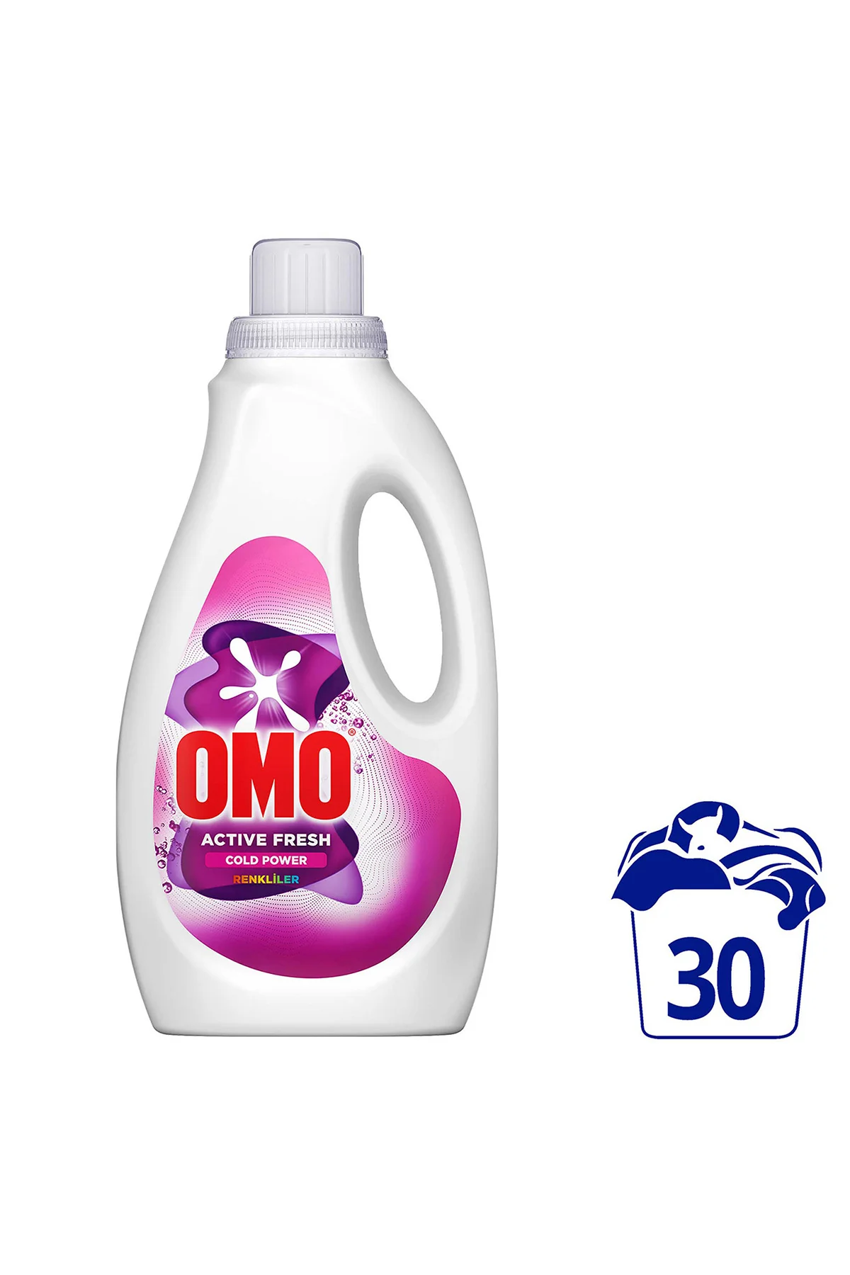 OMOActive Fresh Cold Power Renkliler için Sıvı Deterjan 1500 ml x