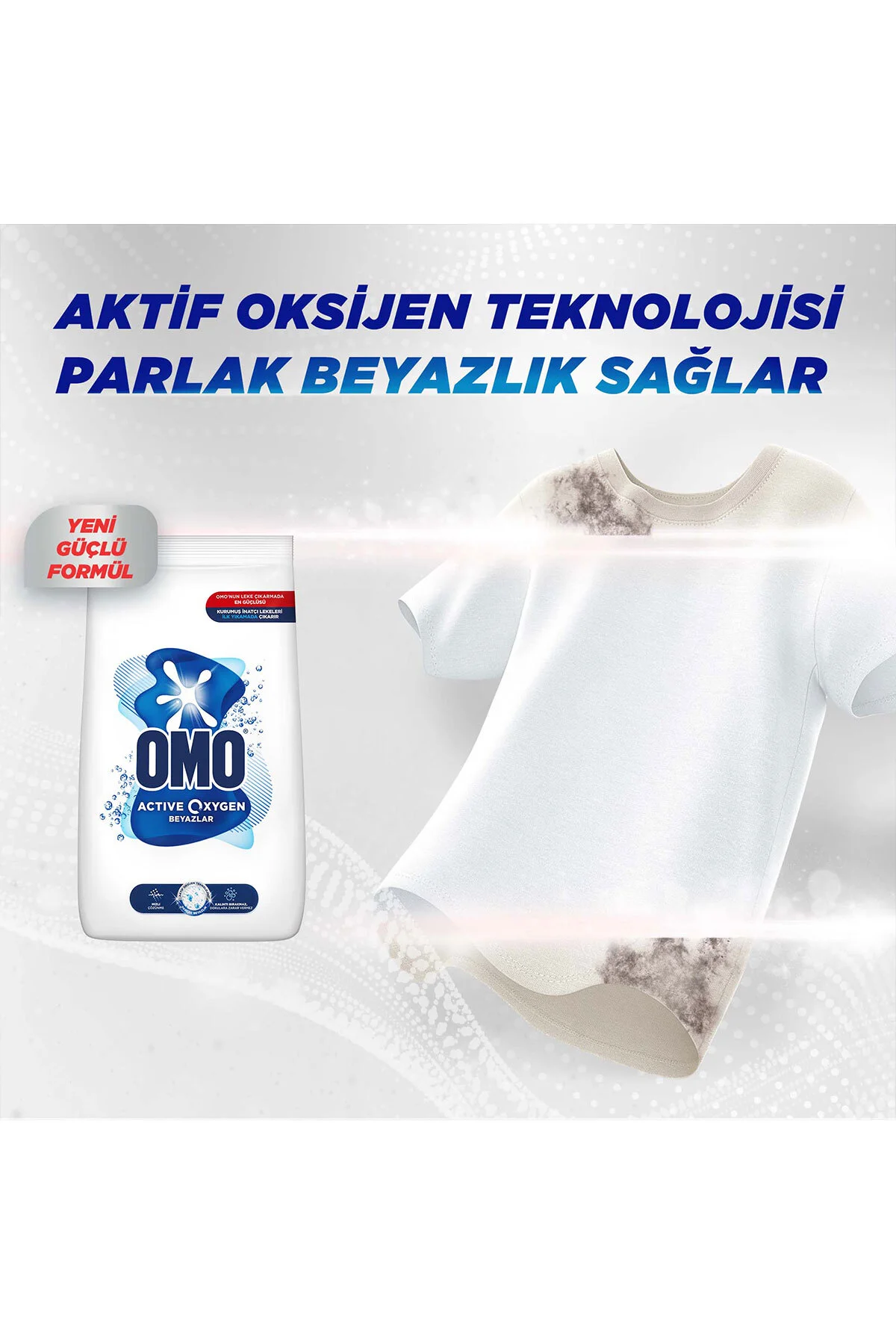 OMOActive Oxygen Toz Çamaşır Deterjanı Beyazlar Için 9 Kg