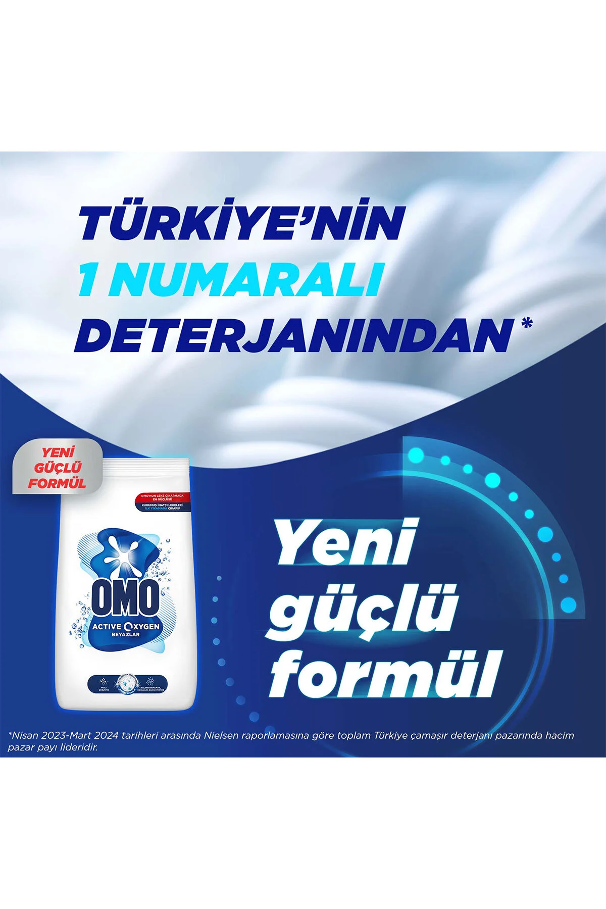 OMOActive Oxygen Toz Çamaşır Deterjanı Beyazlar Için 9 Kg