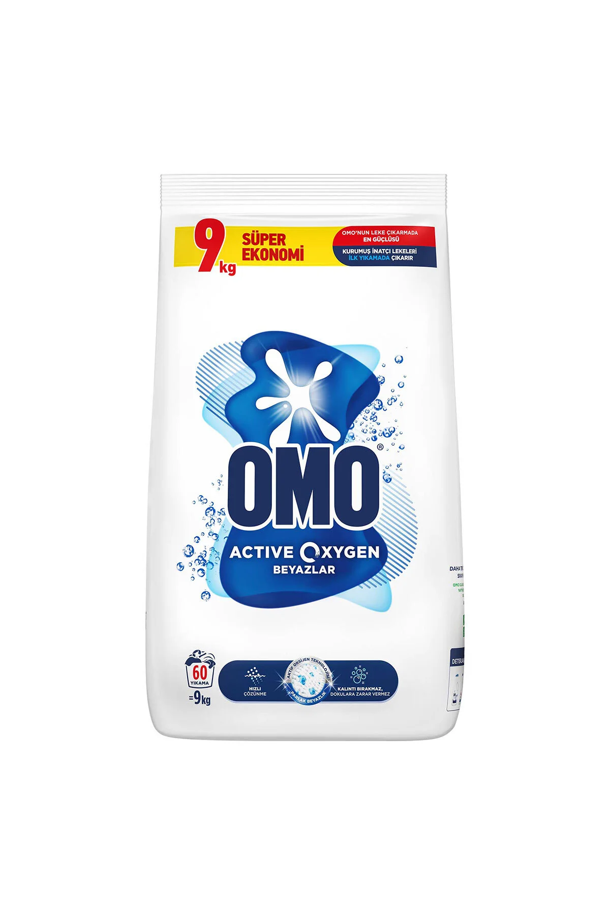 OMOActive Oxygen Toz Çamaşır Deterjanı Beyazlar Için 9 Kg