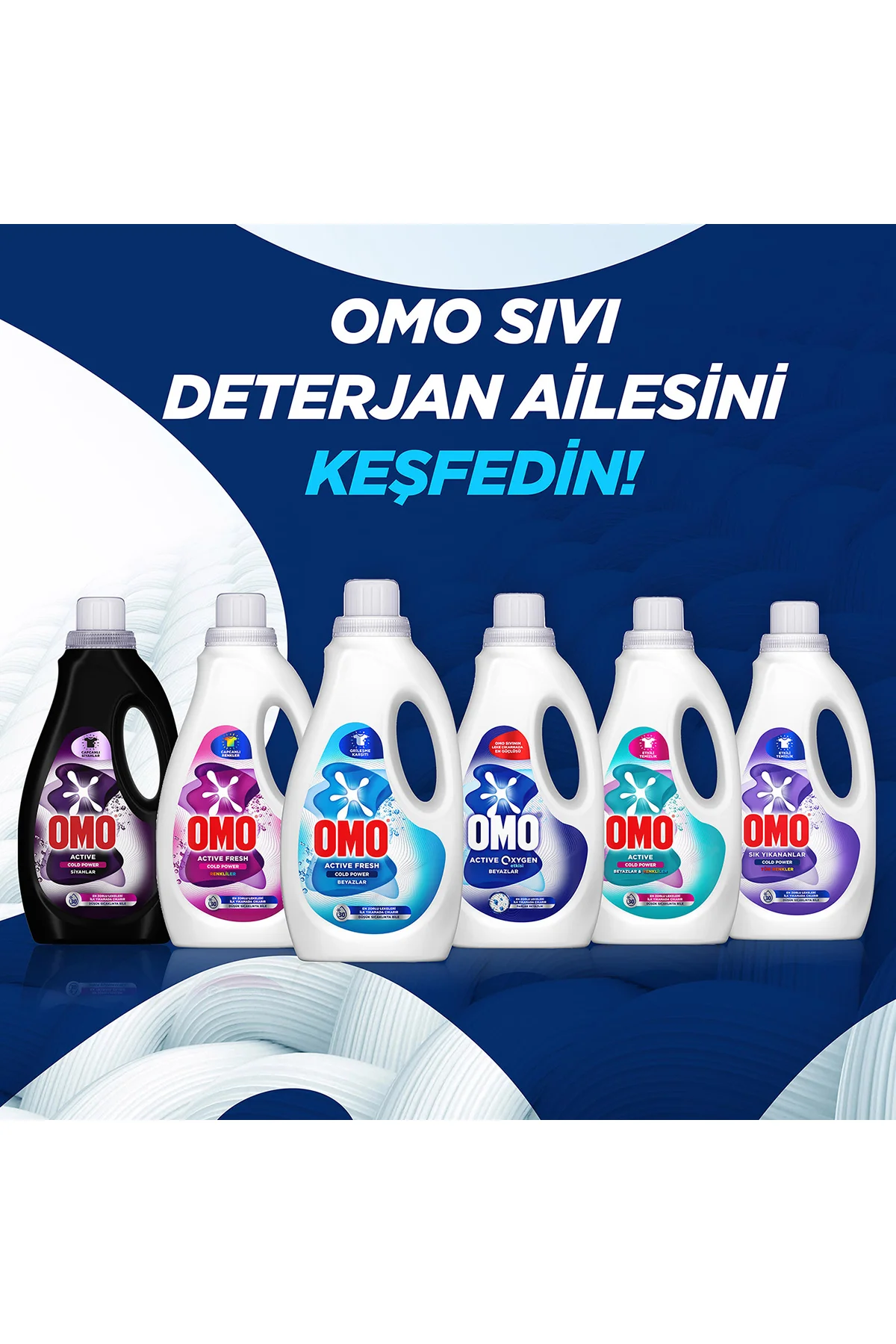 OMOBEYAZLAR ve Renkliler için Sıvı Deterjan 1500 ml