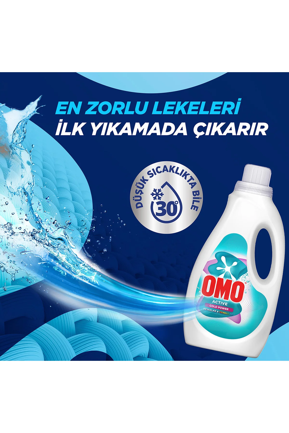 OMOBEYAZLAR ve Renkliler için Sıvı Deterjan 1500 ml