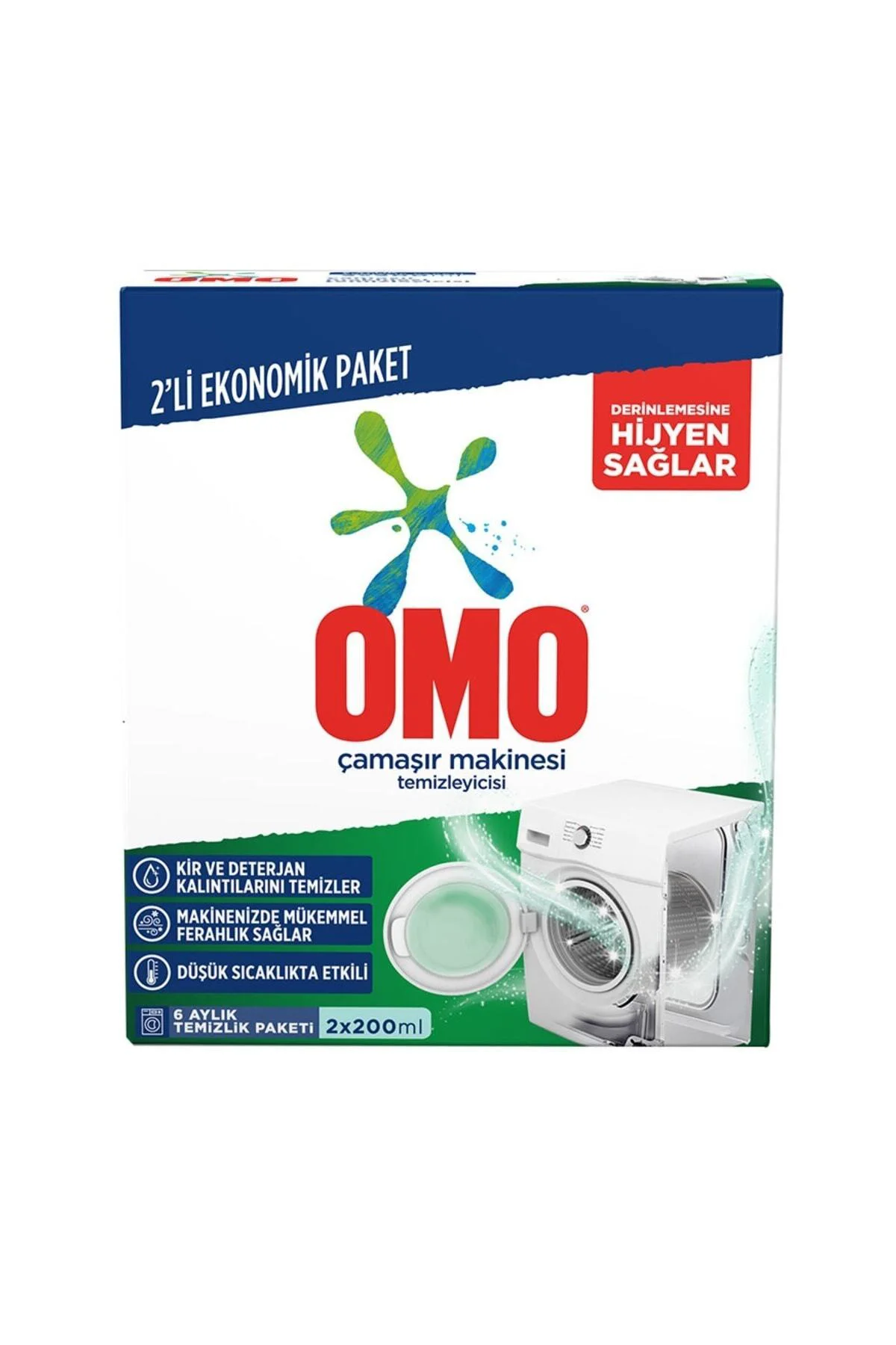 OMOÇamaşır Makinesi Temizleyicisi 2x200 ml