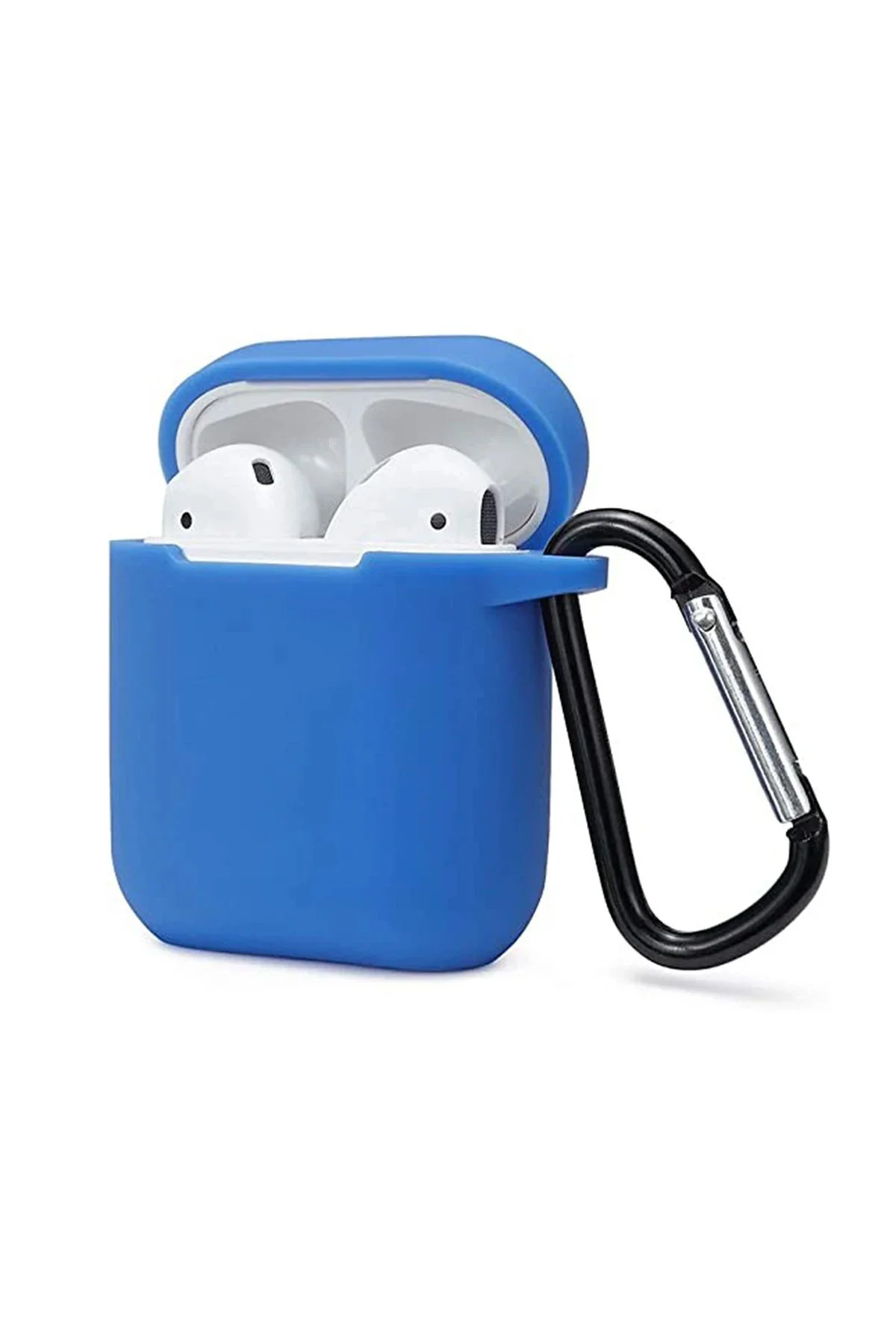 Omr Airpods 2 (2.Nesil) Sert Silikon Kılıf - Mavi