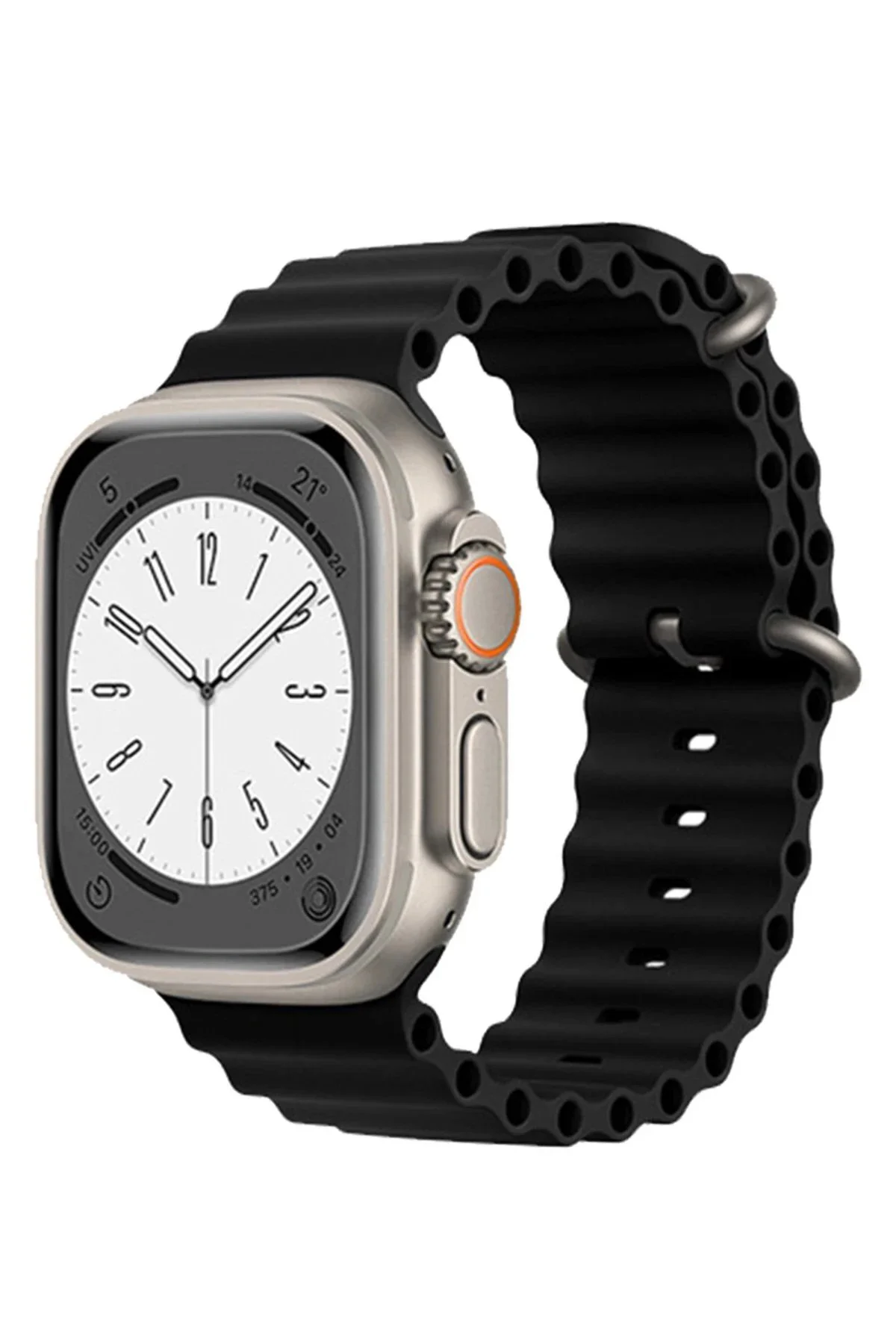 Omr Apple Watch 38Mm Ocean Kordon - Siyah