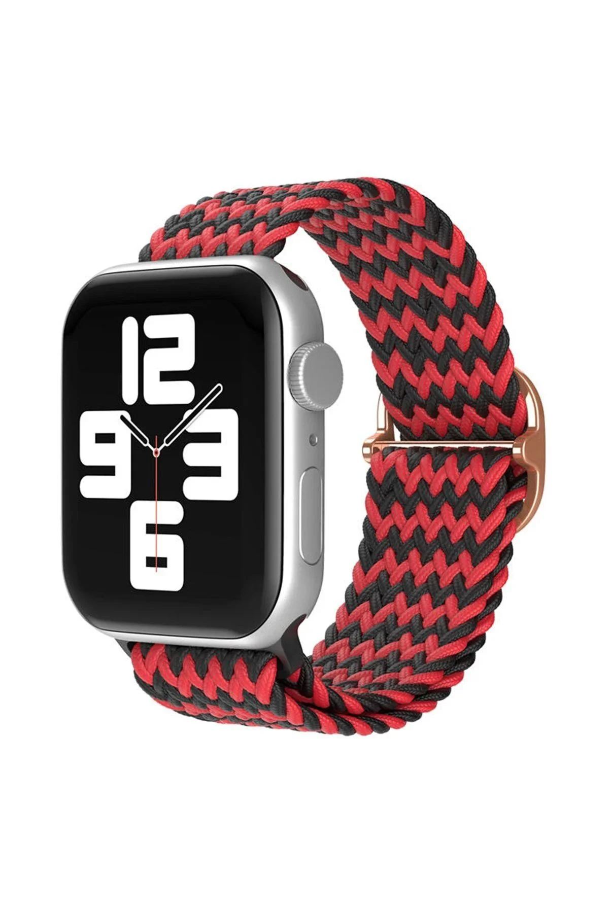 Omr Apple Watch 38Mm Star Kordon - Zigzag Kırmızı-Siyah