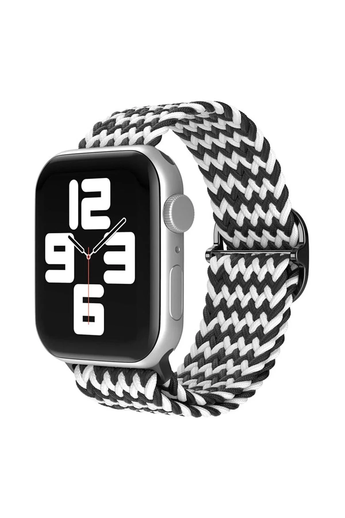 Omr Apple Watch 38Mm Star Kordon - Zigzag Siyah-Beyaz