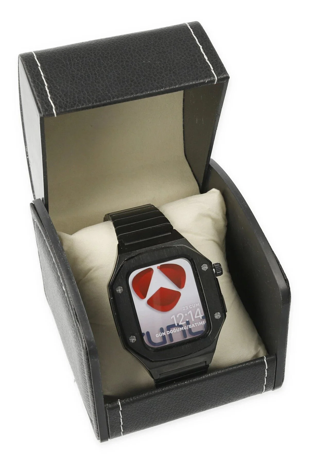 Omr Apple Watch 45Mm Kr409 Metal Kordon - Siyah