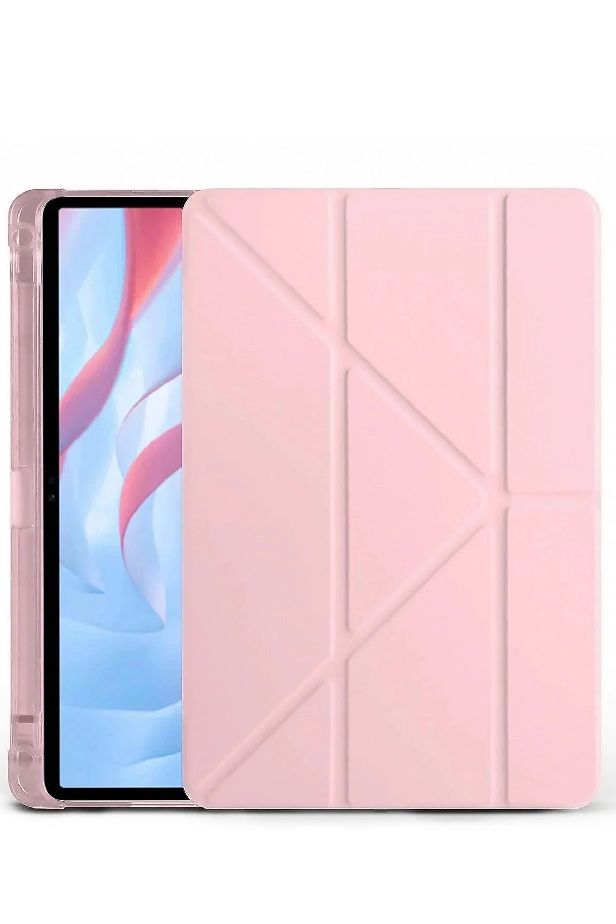 Omr Huawei Honor Pad X9A Kalemlikli Mars Tablet Kılıfı - Rose Gol